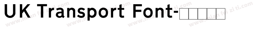 UK Transport Font字体转换